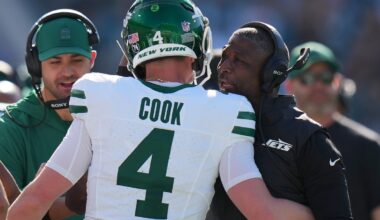 Where do the New York Jets rank ahead of Week 16?