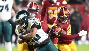Quick facts, stats from Week 16 loss to Eagles
