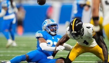 DK Metcalf throws punch at fan in Ford Field stands at Lions game