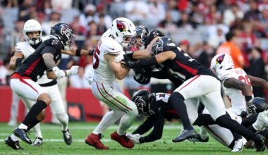 Trey McBride's record-setting streak ends vs. Falcons