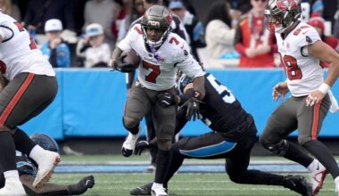 Bucky Irving player props odds, tips and betting trends for Week 17