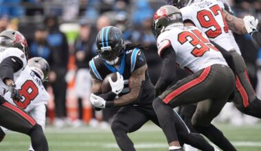 Rico Dowdle player props odds, tips and betting trends for Week 17
