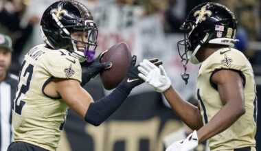 Chris Olave injury update, status vs. Titans in Week 17