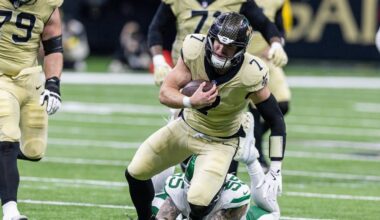 Taysom Hill player props odds, tips and betting trends for Week 17
