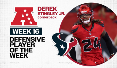 Texans CB Derek Stingley Jr. named AFC Defensive Player of the Week