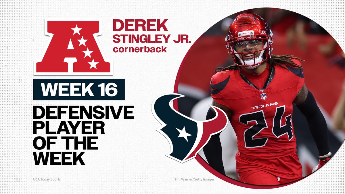 Texans CB Derek Stingley Jr. named AFC Defensive Player of the Week