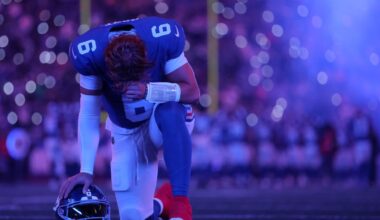 Giants' Jaxson Dart enjoying first Christmas in New York with family