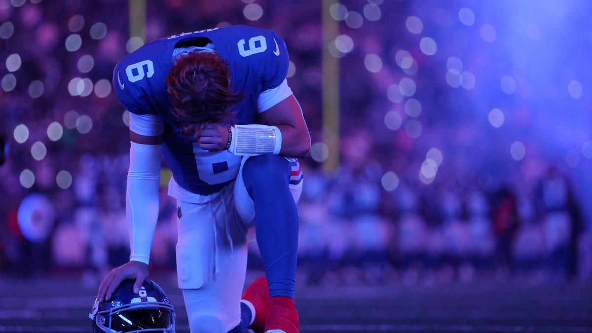 Giants' Jaxson Dart enjoying first Christmas in New York with family