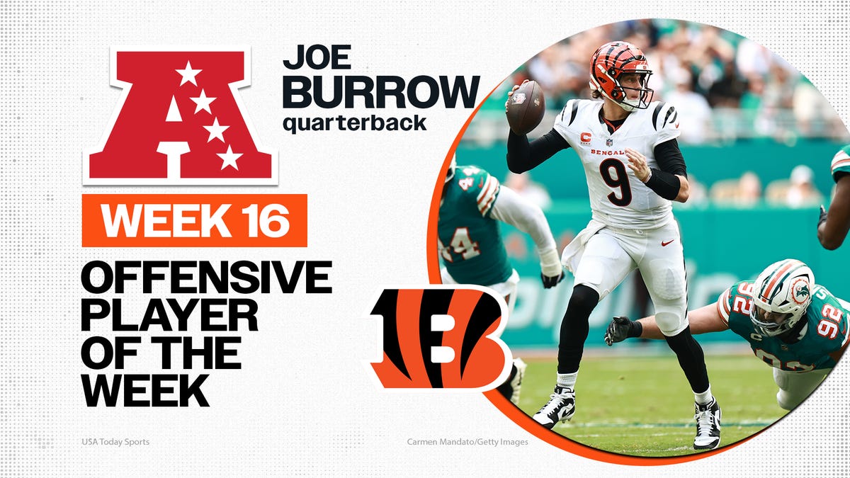 AFC Offensive Player of the Week Joe Burrow to face Arizona Cardinals