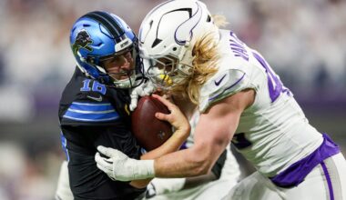 Detroit Lions’ playoff hopes sacked with loss to Minnesota Vikings