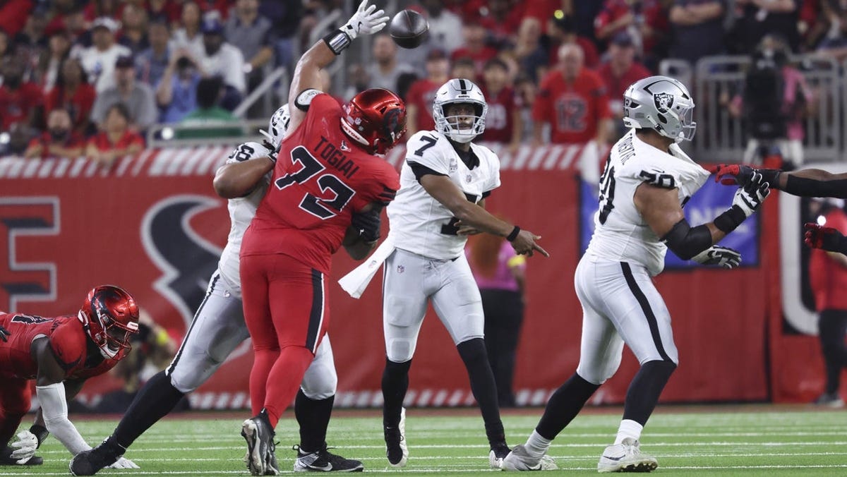 Giants vs. Raiders spread, line, over/under