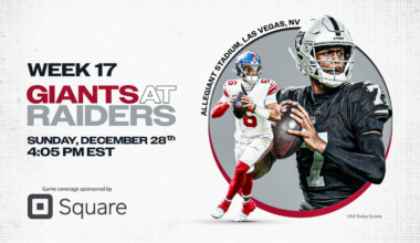 Where to watch Giants vs. Raiders today: TV channel, live stream