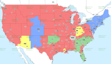 TV broadcast map, times, announcers
