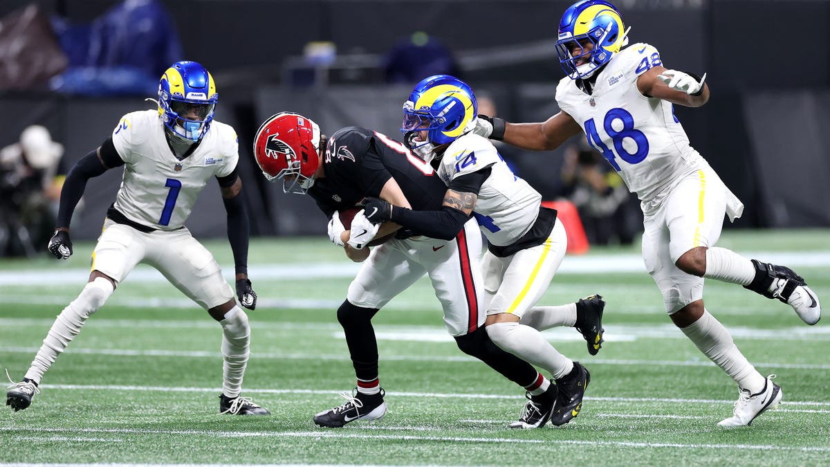 Playing time breakdown vs. Falcons