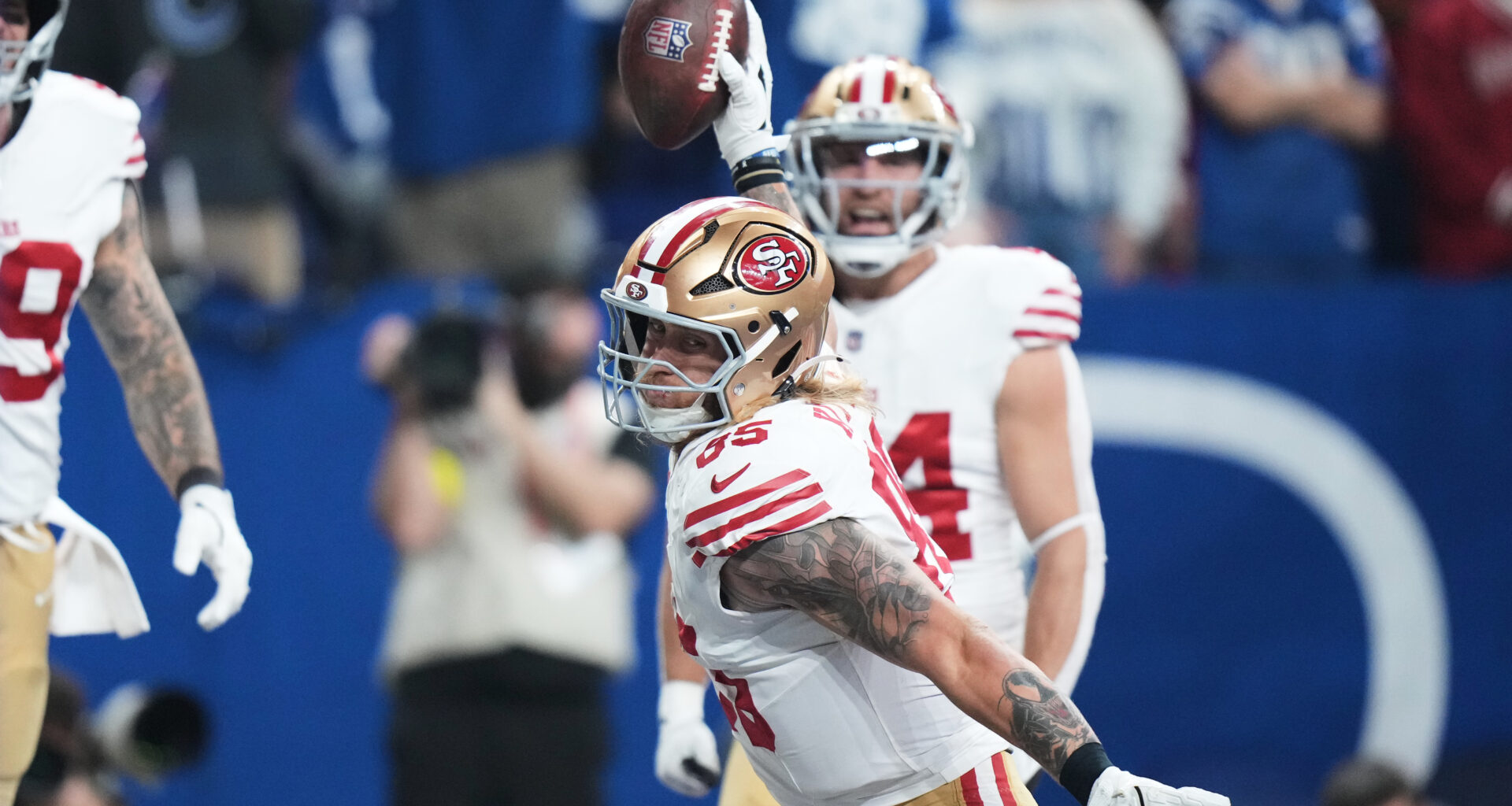 49ers' George Kittle questionable for key game against Bears with ankle injury