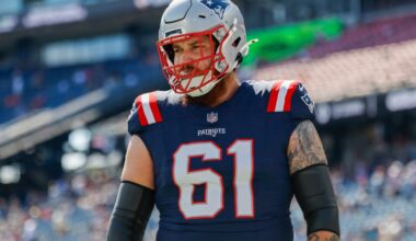 Patriots elevate offensive lineman with starter now questionable vs. Giants