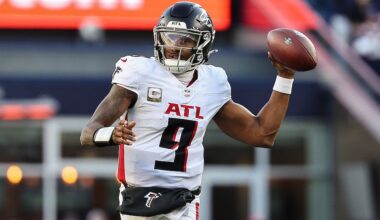 Falcons’ Michael Penix is back at the team facility, with rehab underway