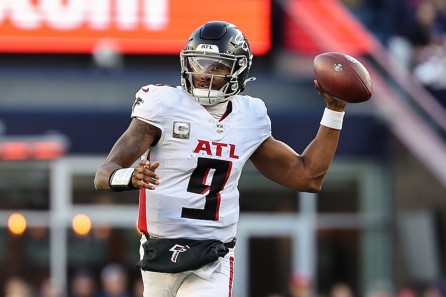 Falcons’ Michael Penix is back at the team facility, with rehab underway