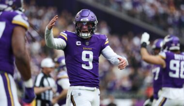 McCarthy, Vikings rebound with 31-0 win over reeling Commanders, who lose Daniels to injury again
