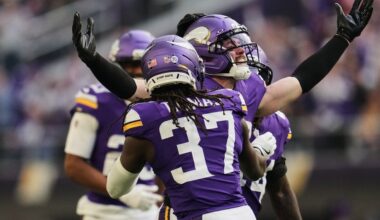 Watch: Locker room reaction following the Vikings 31-0 win over Washington