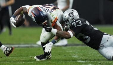 Raiders outclassed again as Broncos hand down 11th straight AFC West loss -
Las Vegas Sun News