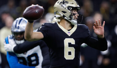 Shough's clutch drive and Smyth's kick lift the Saints past the Panthers