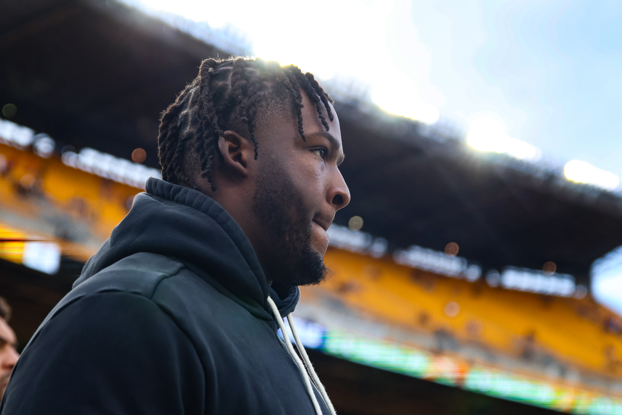 Pittsburgh Steelers defensive tackle Keeanu Benton (95) during pre-game. Pittsburgh Steelers vs. Buffalo BillsKylee Surike | Special to PennLive