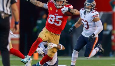 Will George Kittle face Bears? Can Saleh bring draft comp?
