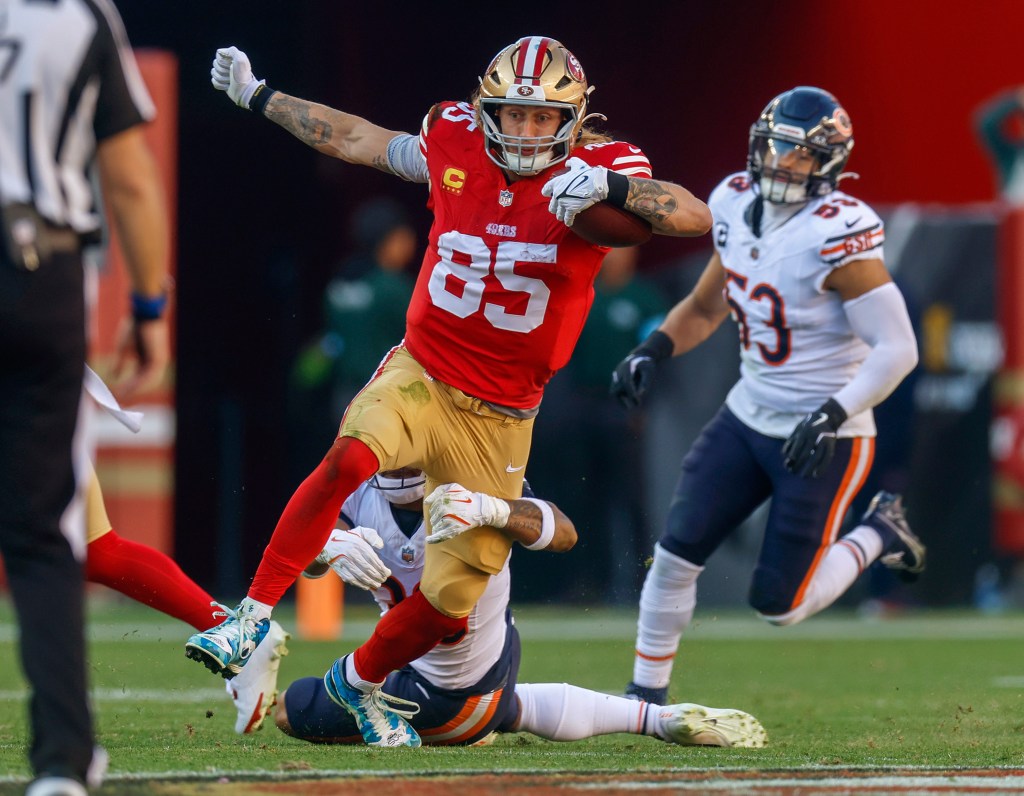 Will George Kittle face Bears? Can Saleh bring draft comp?