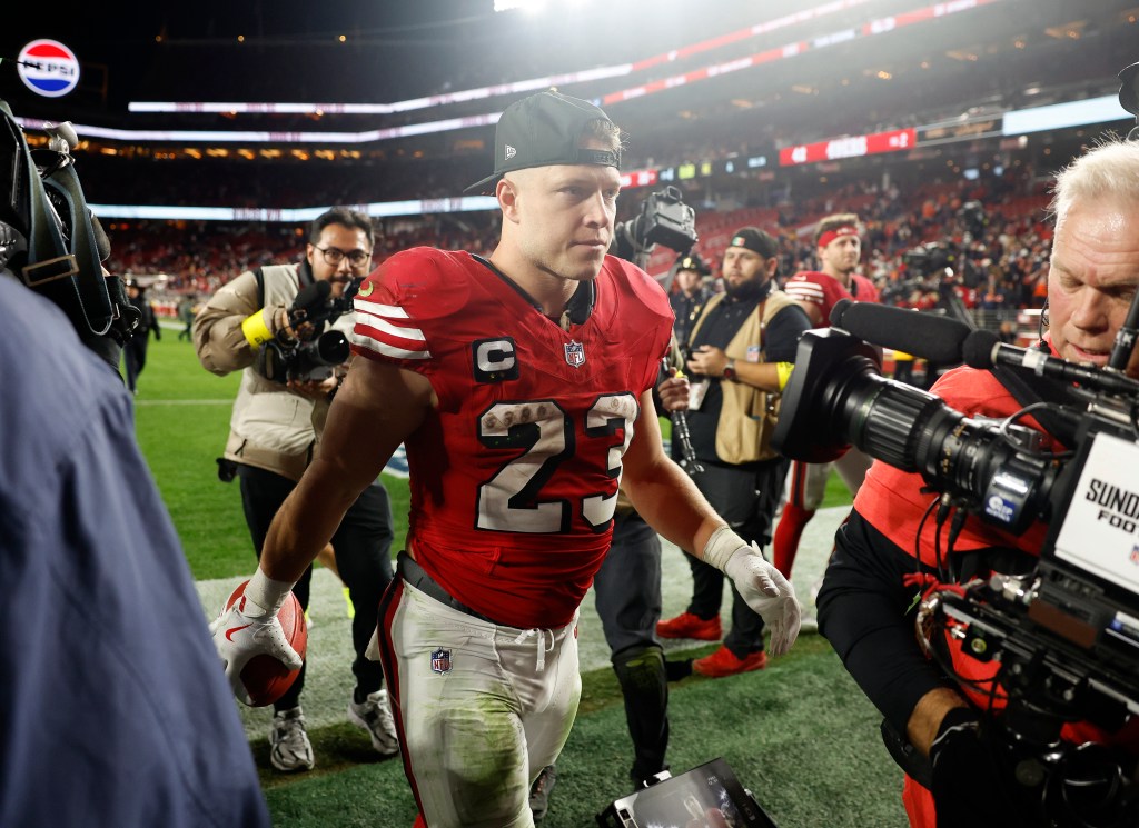 49ers' McCaffrey, Williams, Juszczyk hurting ahead of finale