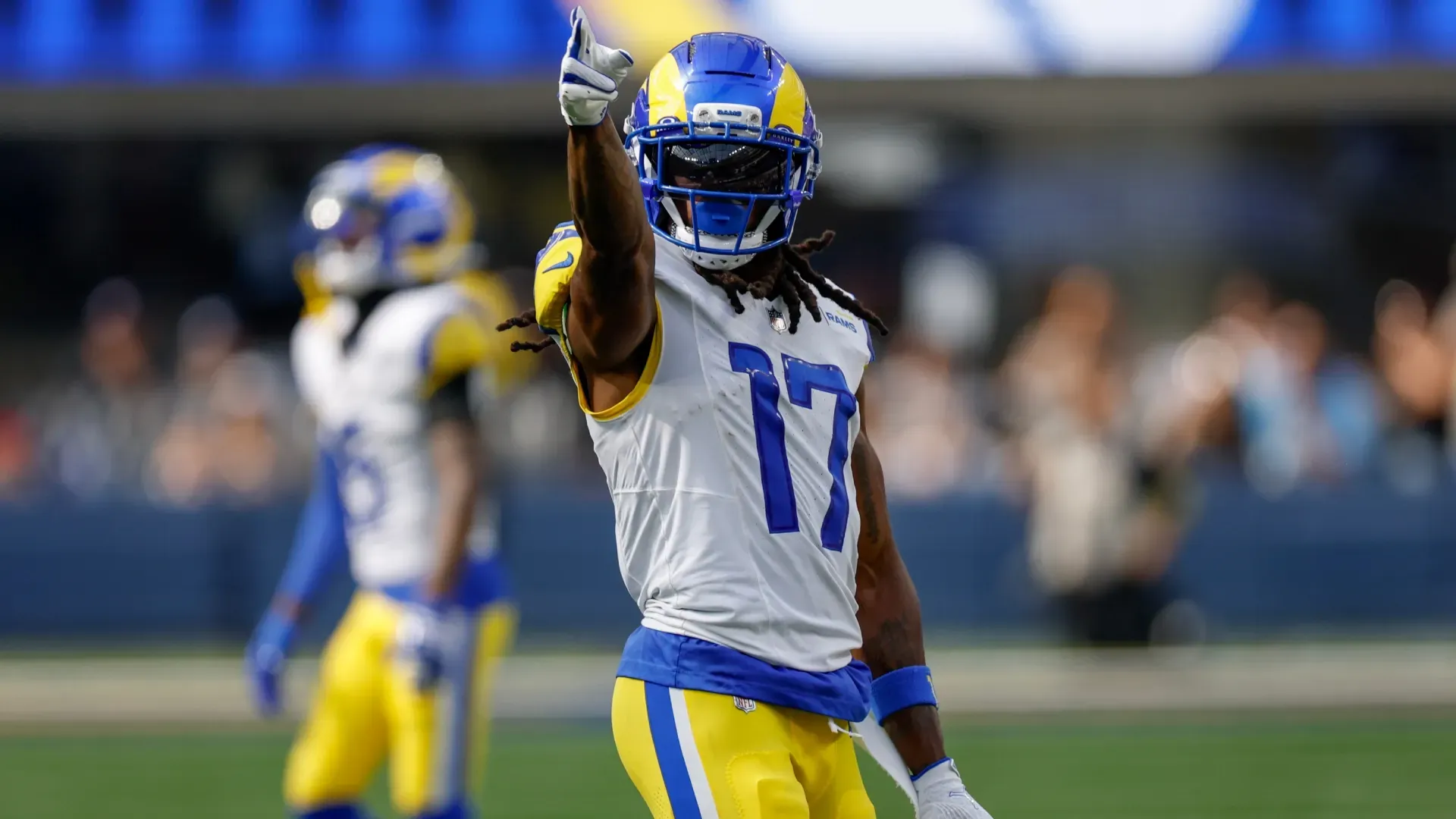Davante Adams #17 of the Los Angeles Rams