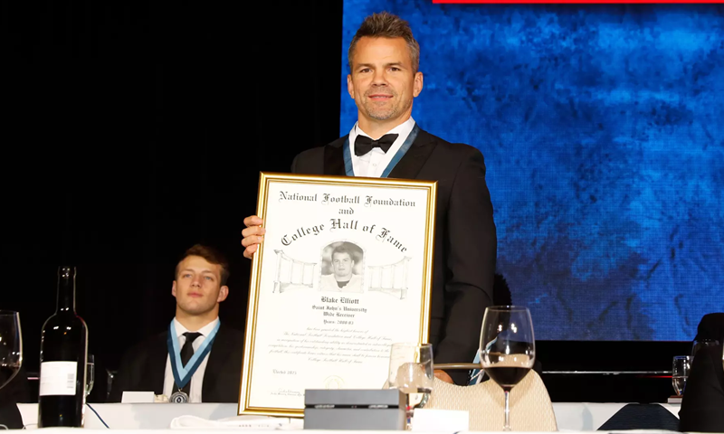 Former Johnnie great Blake Elliott inducted into College Football Hall of Fame