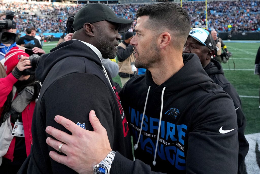 Bucs Hc Todd Bowles And Panthers Hc Dave Canales