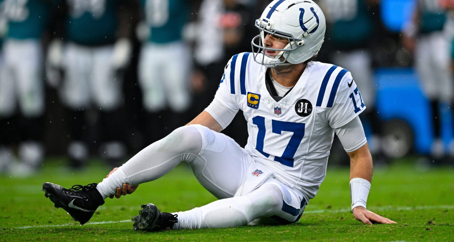 Colts QB Daniel Jones sidelined with right Achilles tendon injury