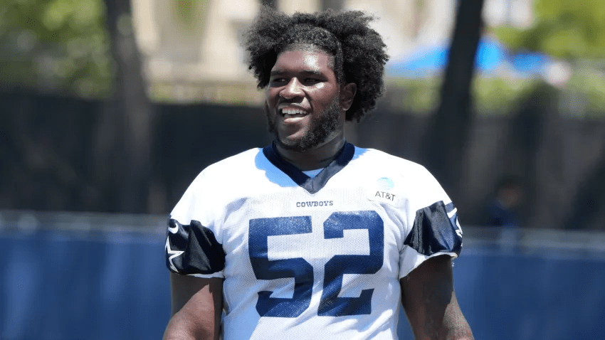 Cowboys RG Tyler Booker has looked like the real deal through his rookie year and will be a key building block for the Cowboys going forward.