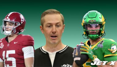 Latest consensus mock draft has the NY Jets taking an innovative R1 approach