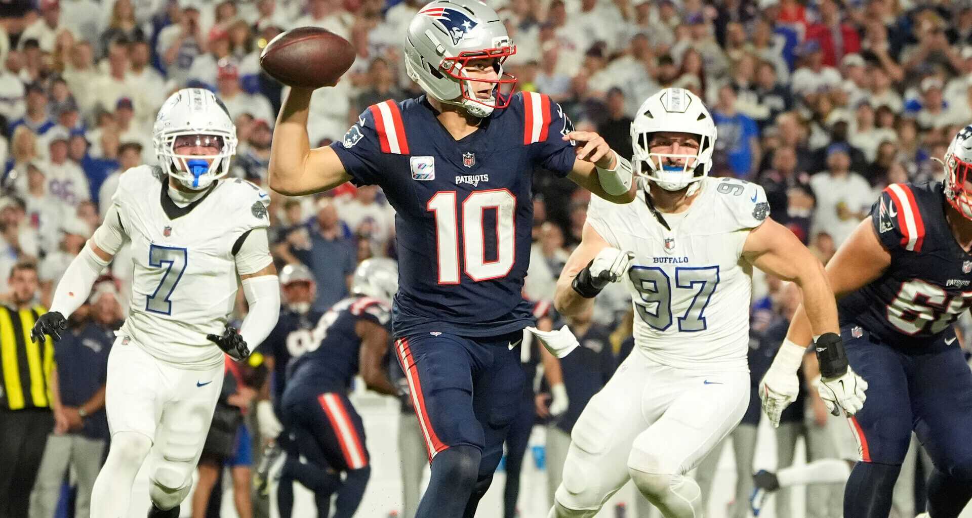 Patriots Run It Back With Unique Uniform Combo For Rematch Vs. Bills
