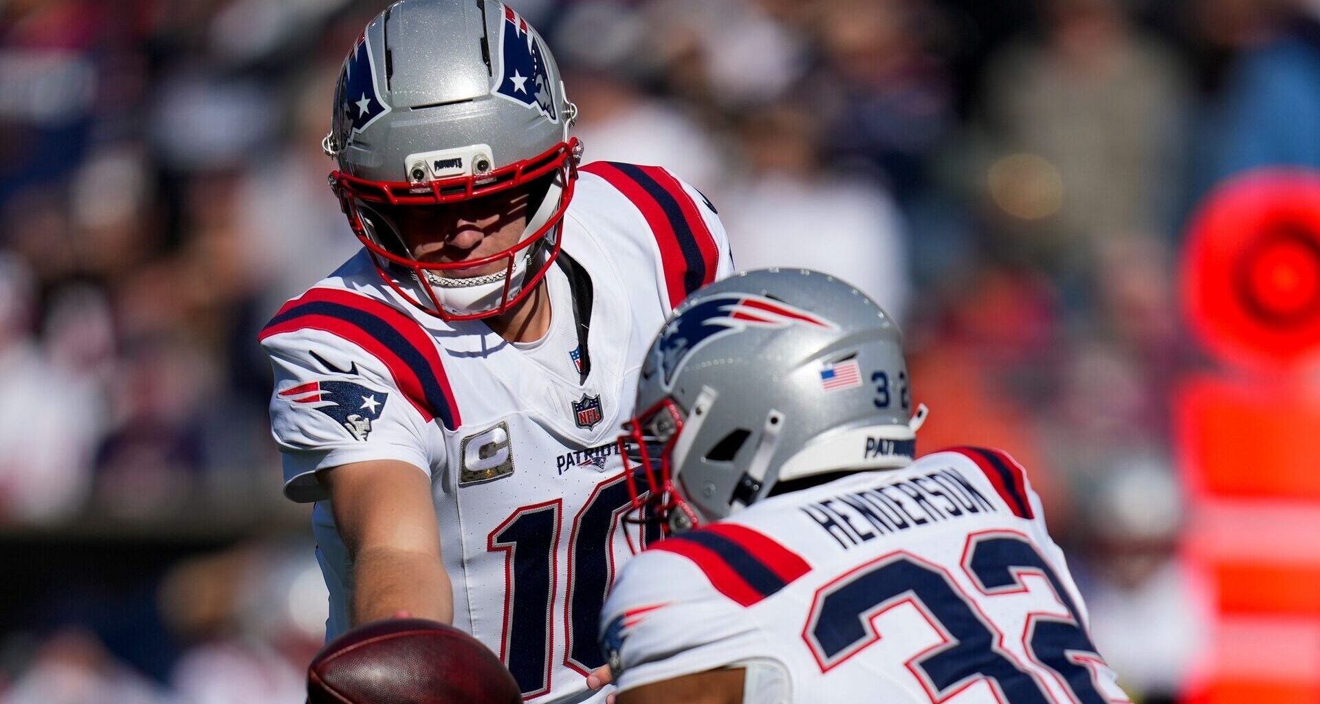 Drake Maye Issues Challenge To TreVeyon Henderson After Latest Award