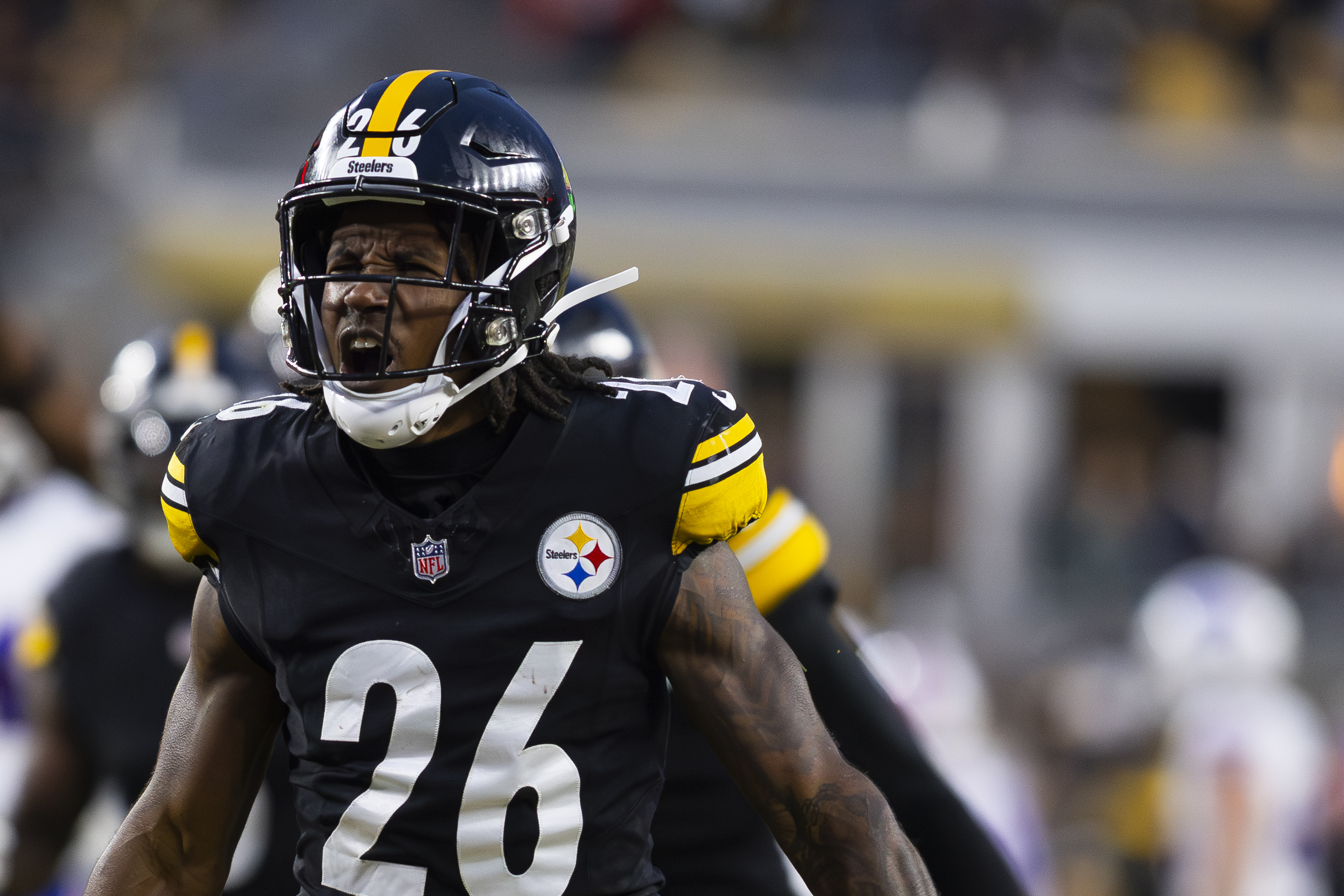 Pittsburgh Steelers cornerback Brandin Echols (26) in-game. Pittsburgh Steelers vs. Buffalo BillsKylee Surike | Special to PennLive