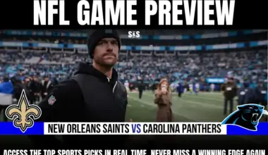 GAME PREVIEW New Orleans Saints vs Carolina Panthers
