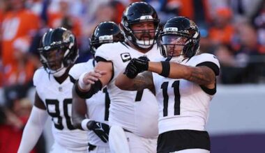 Jaguars lead Broncos in massive AFC battle