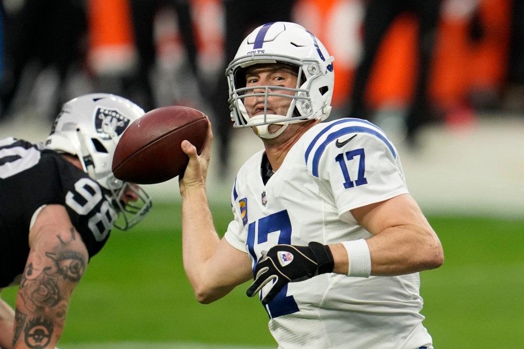 Philip Rivers playing for the Colts in 2020.