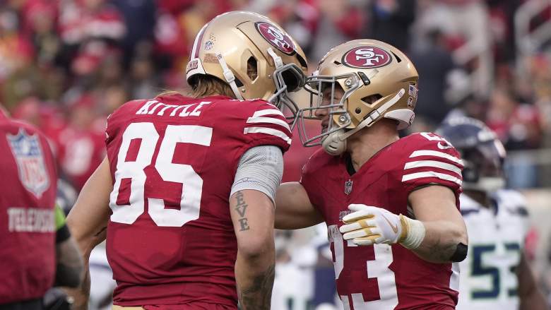 George Kittle Christian McCaffrey San Francisco 49ers