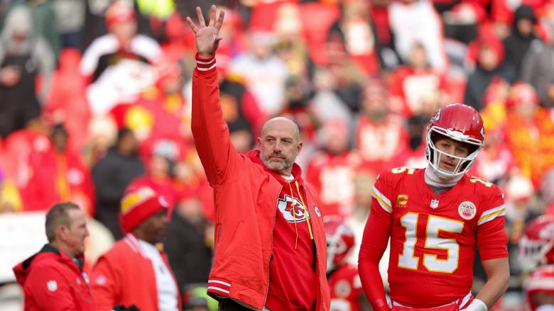 Matt Nagy and Patrick Mahomes