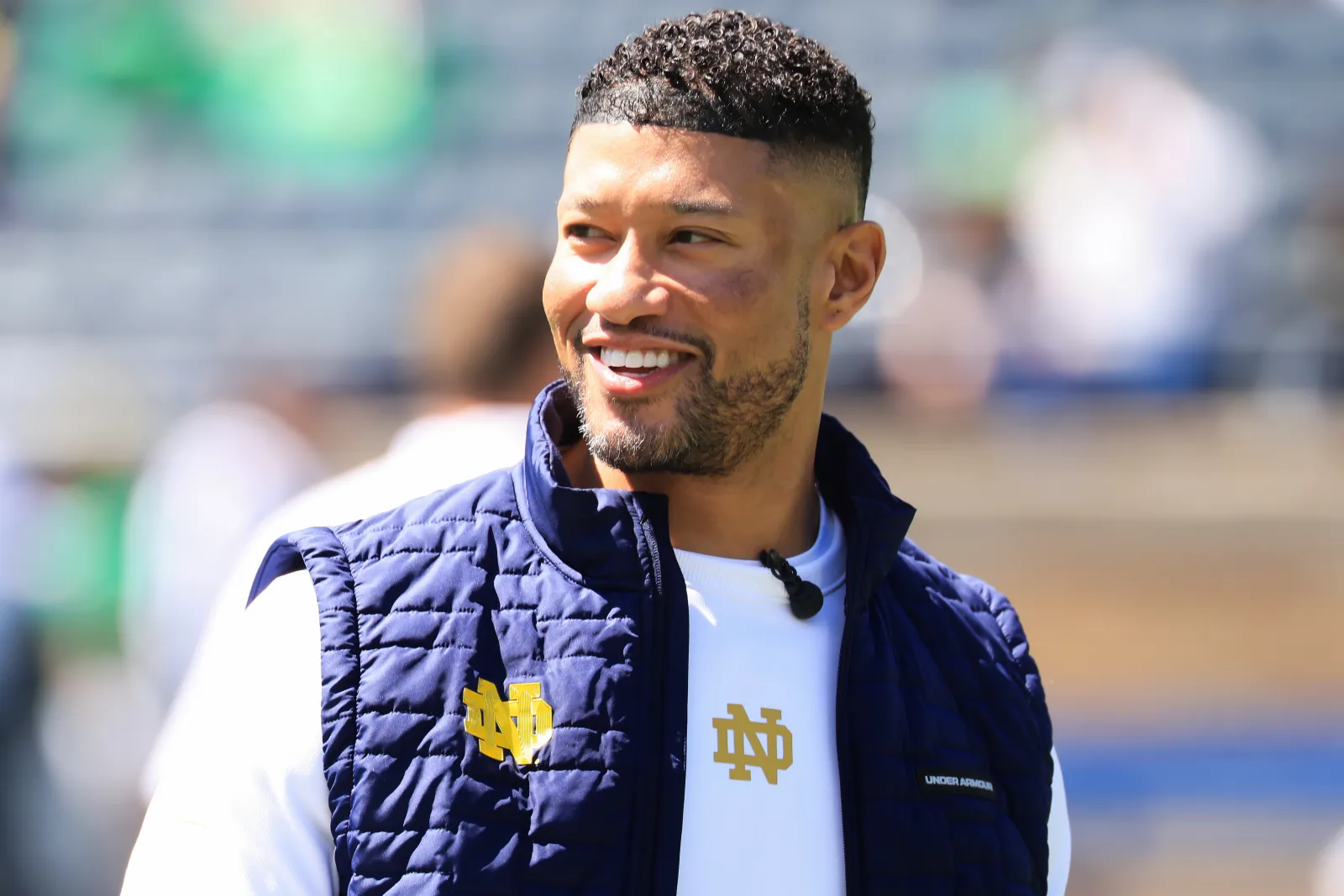 Notre Dame head coach Marcus Freeman has been linked to an NFL team, the Pittsburgh Steelers Steelers