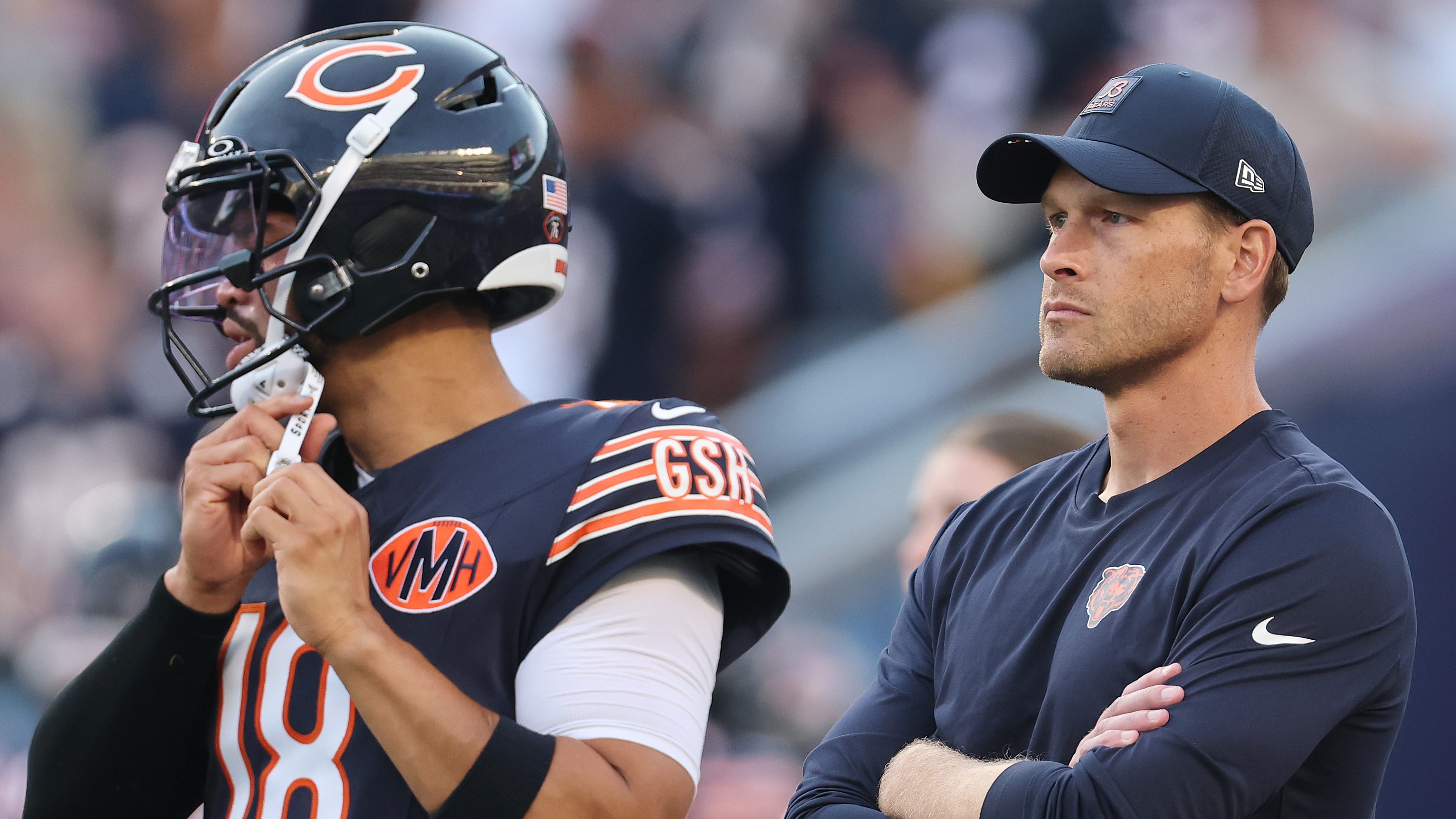 Caleb Williams Ben Johnson Chicago Bears