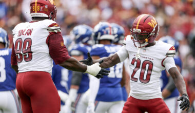 The 3-10 Commanders visit the 2-11 Giants in a game of NFC rivals on long skids