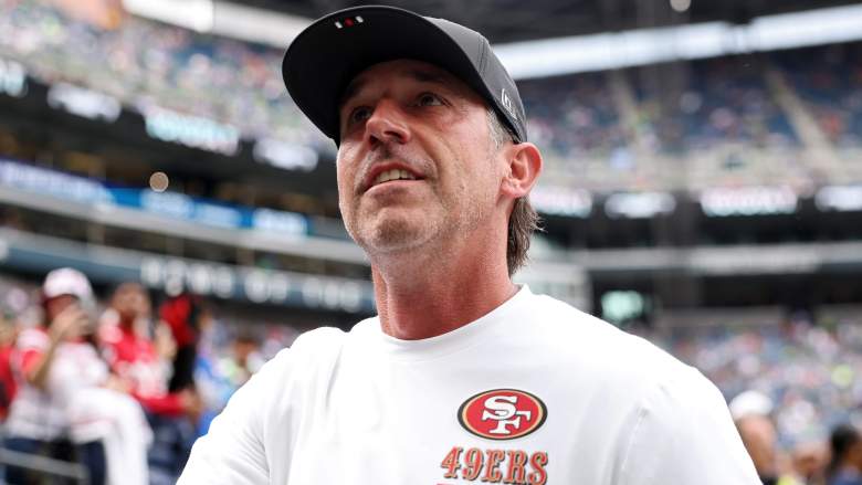 San Francisco coach 49ers Kyle Shanahan during an NFL game.