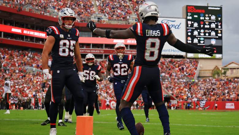 Hunter Henry and Stefon Diggs