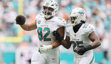 Dolphins’ pivotal play in Sunday’s win was called by LB Tyrel Dodson after headset malfunction